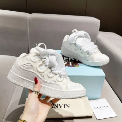 Lanvin Curb Sneakers All White PB FW SKDK02 DRAG H220000 01