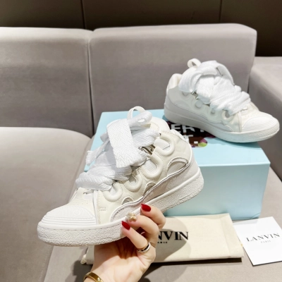 Lanvin Curb Sneakers All White PB FW SKDK02 DRAG H220000 02