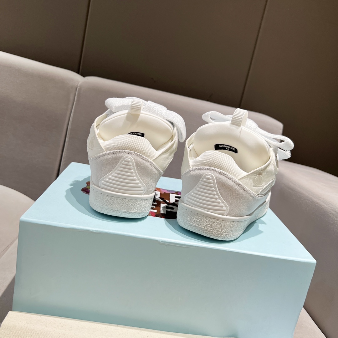 Lanvin Curb Sneakers All White PB FW SKDK02 DRAG H220000