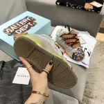 Gallery Dept. x Lanvin Printed Curb Sneakers White PB FM-SKRK11-DRGD-E21
