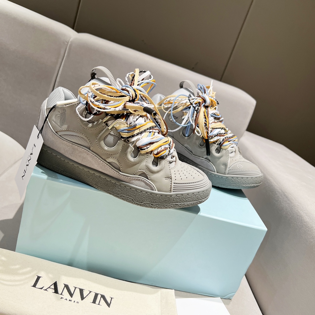Lanvin Curb Sneaker Grey Grey PB FMSKRK11DRALH22
