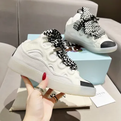 Lanvin Curb Sneakers White Black PB 250327 02