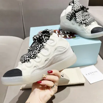 Lanvin Curb Sneakers White Black PB 250327 01