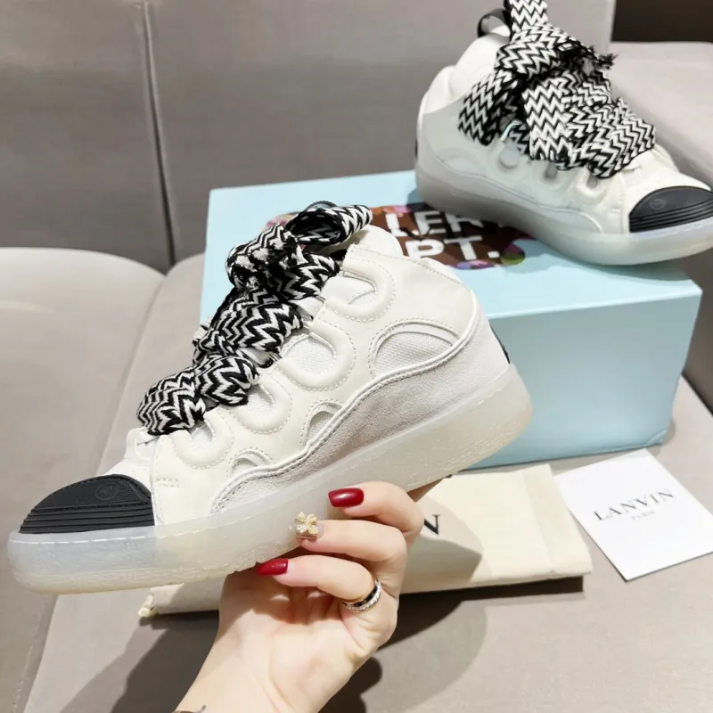 Lanvin Curb Sneakers White Black PB 250327