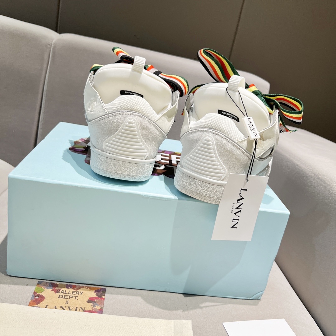 Lanvin Curb Sneakers White Multi PB FM SKRK11 REFL P2200