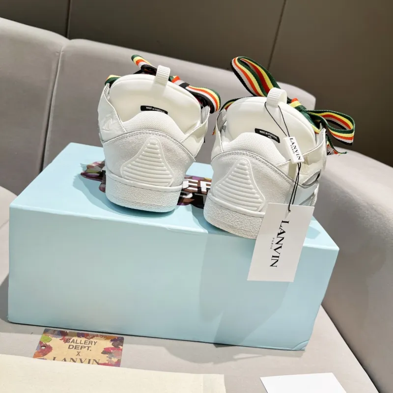 Lanvin Curb Sneakers White Multi PB FM SKRK11 REFL P2200
