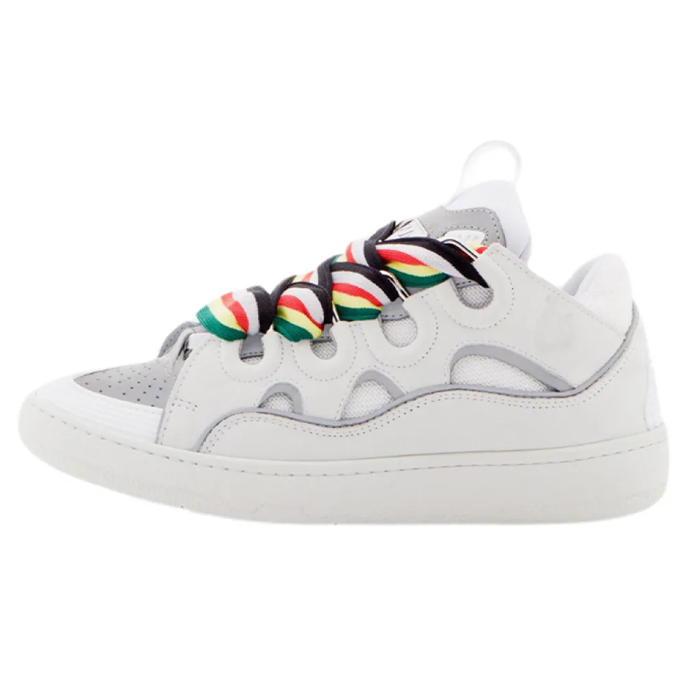 Lanvin Curb Sneakers White Multi PB FM SKRK11 REFL P2200