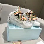 Lanvin Curb Sneakers White Multi PB FM SKRK11 REFL P2200