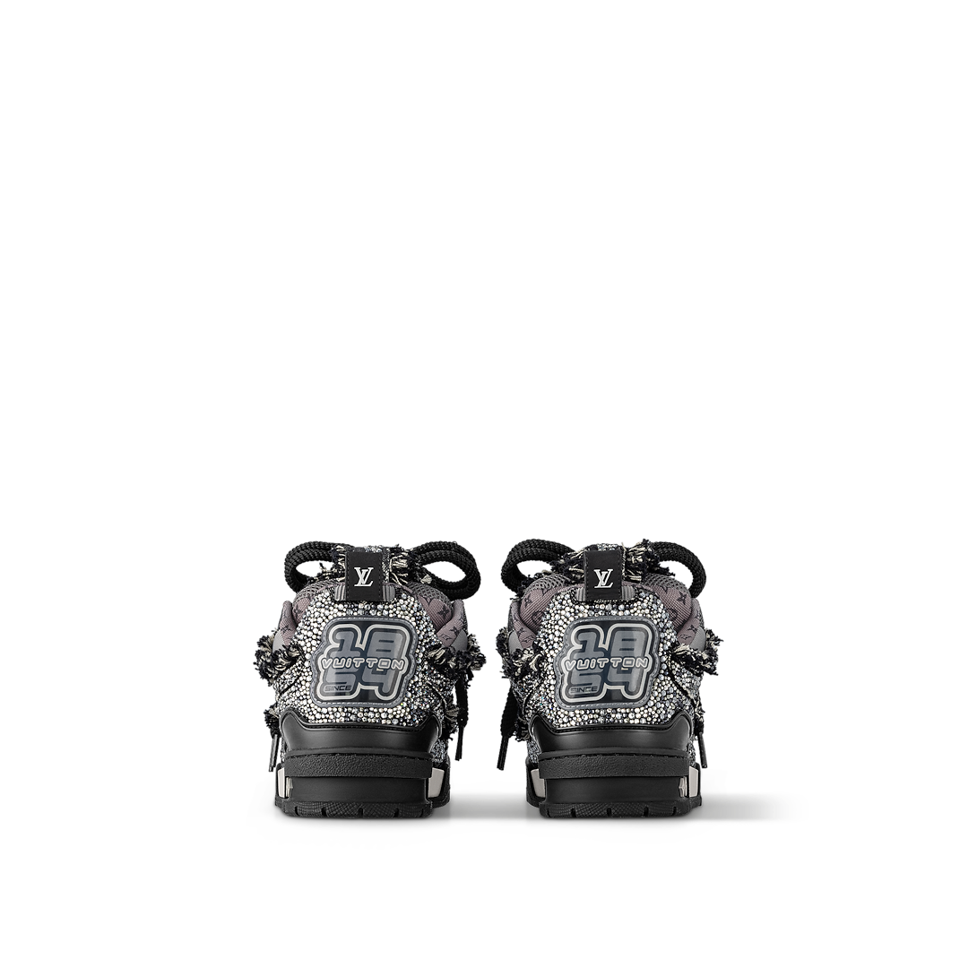 Louis Vuitton LV Skate Sneaker Black Swarovski Monogram 1ABMHV