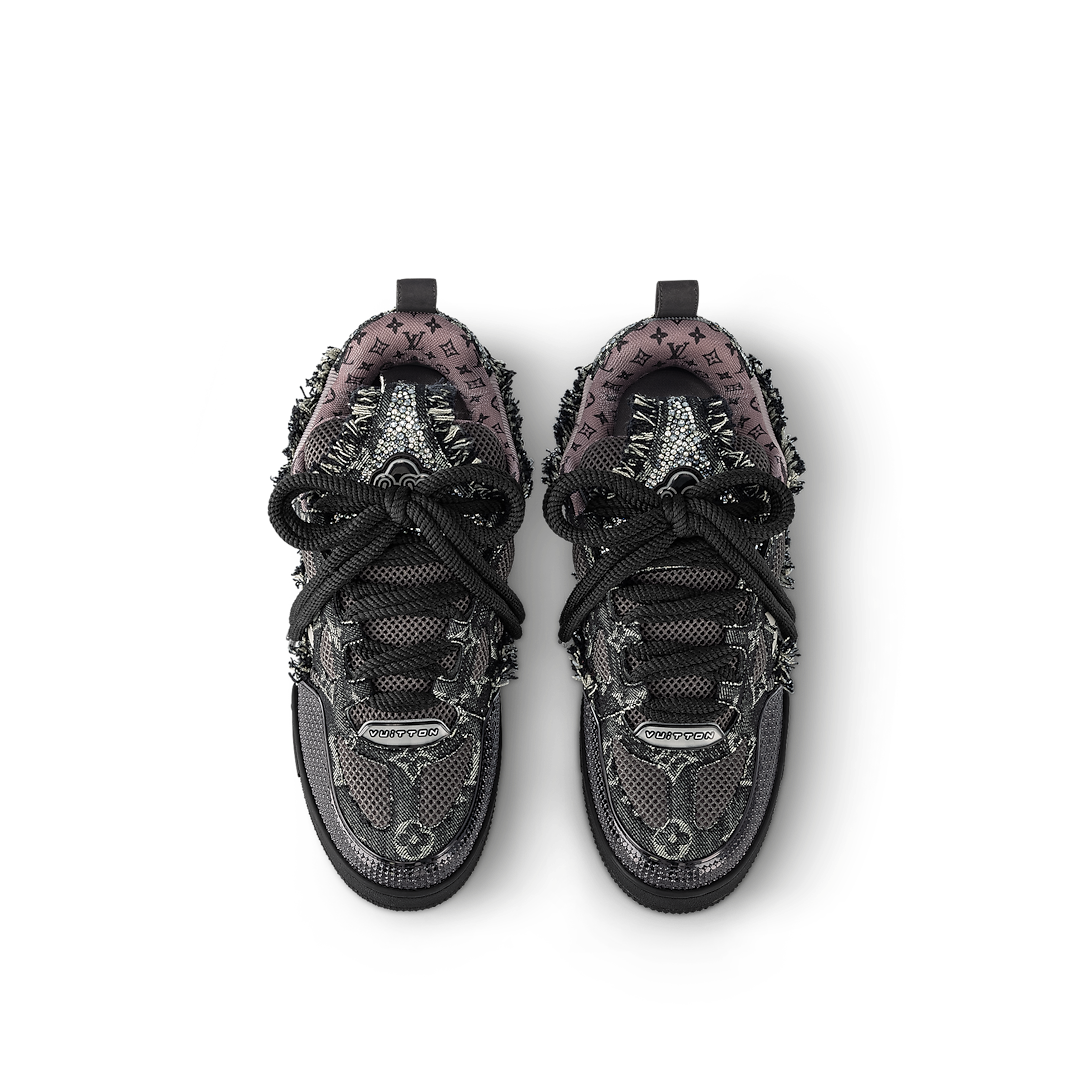 Louis Vuitton LV Skate Sneaker Black Swarovski Monogram 1ABMHV