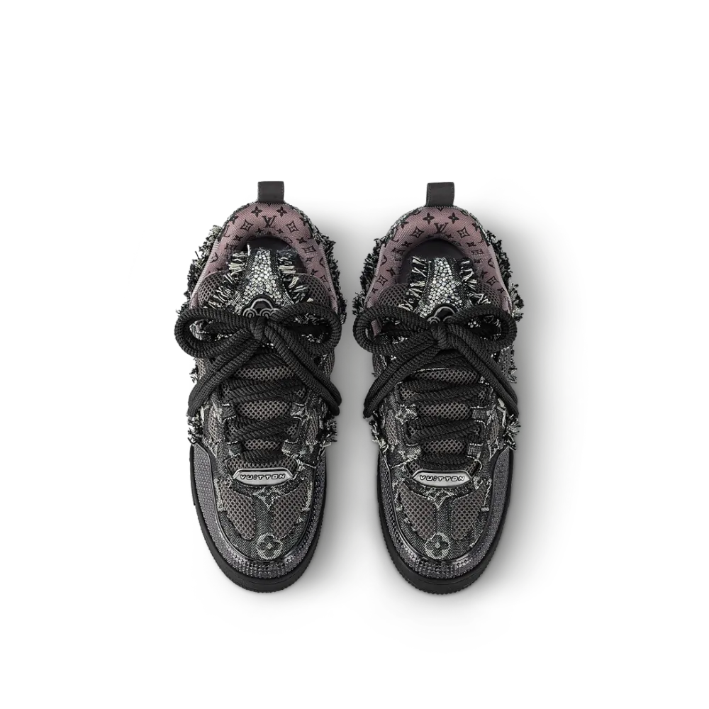 Louis Vuitton LV Skate Sneaker Black Swarovski Monogram 1ABMHV