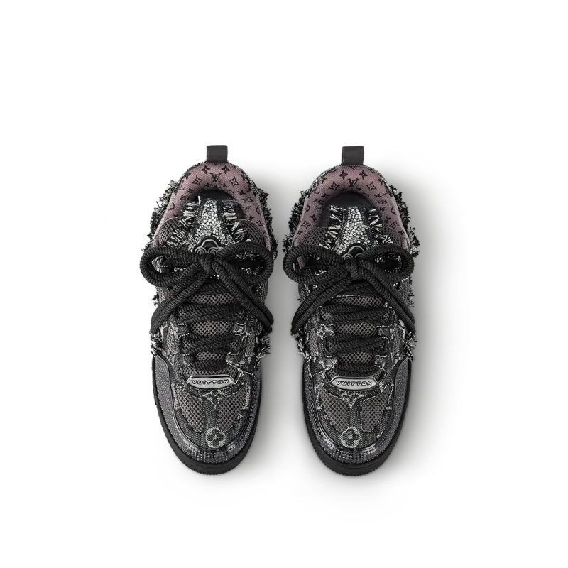 Louis Vuitton LV Skate Sneaker Black Swarovski Monogram 1ABMHV