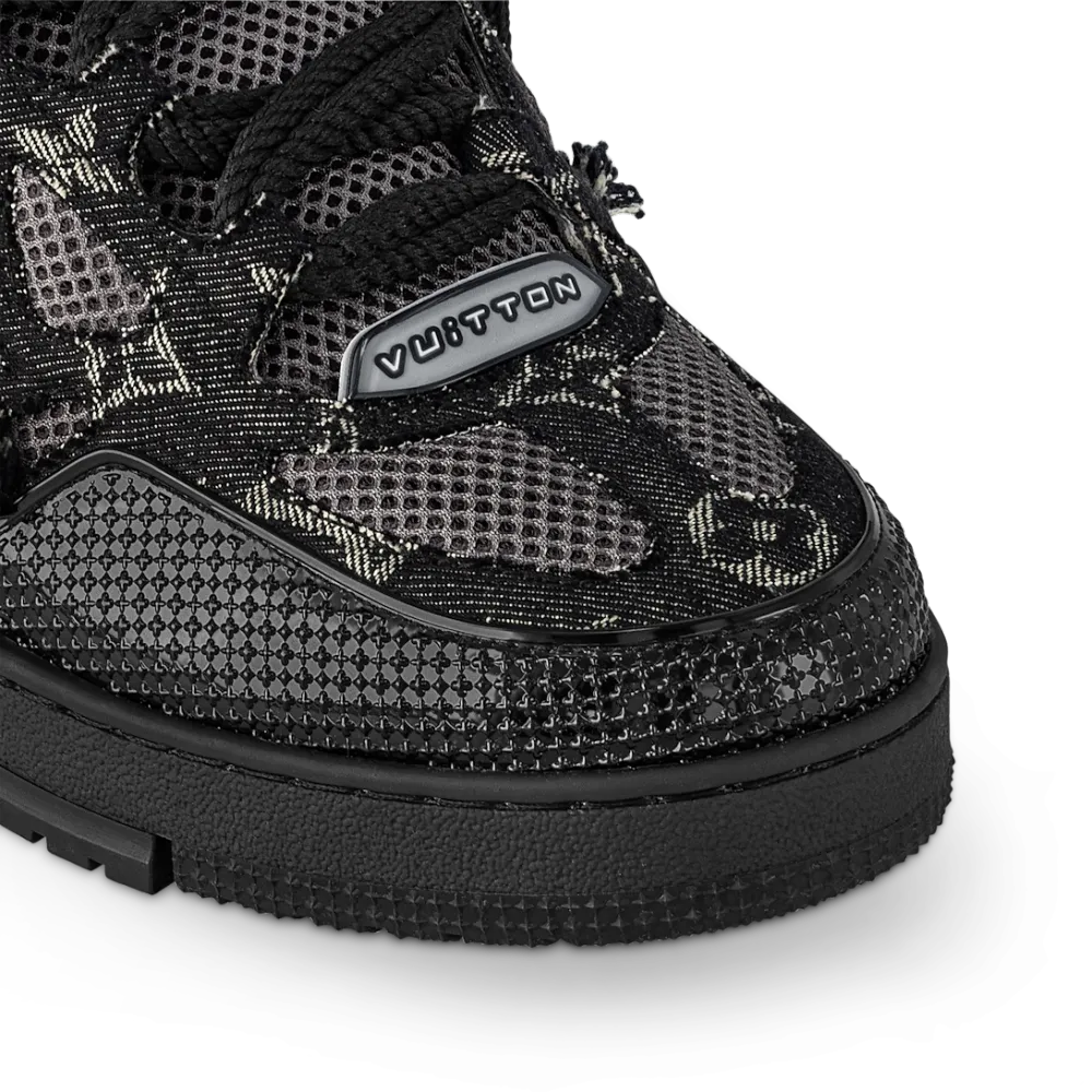 Louis Vuitton LV Skate Sneaker Black Swarovski Monogram 1ABMHV