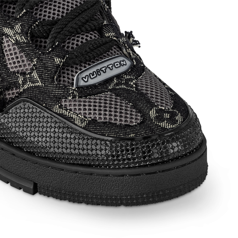 Louis Vuitton LV Skate Sneaker Black Swarovski Monogram 1ABMHV