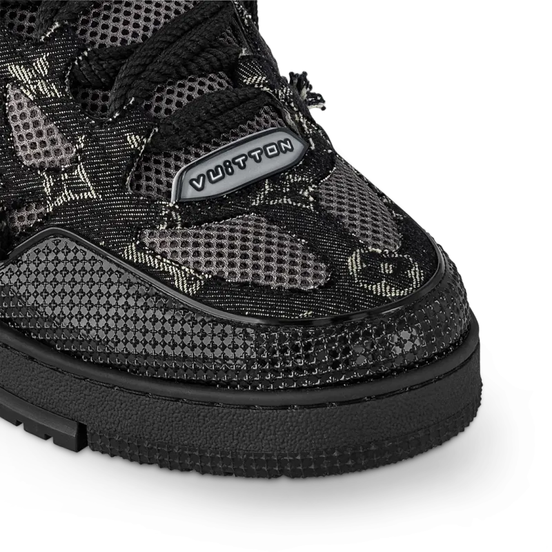 Louis Vuitton LV Skate Sneaker Black Swarovski Monogram 1ABMHV