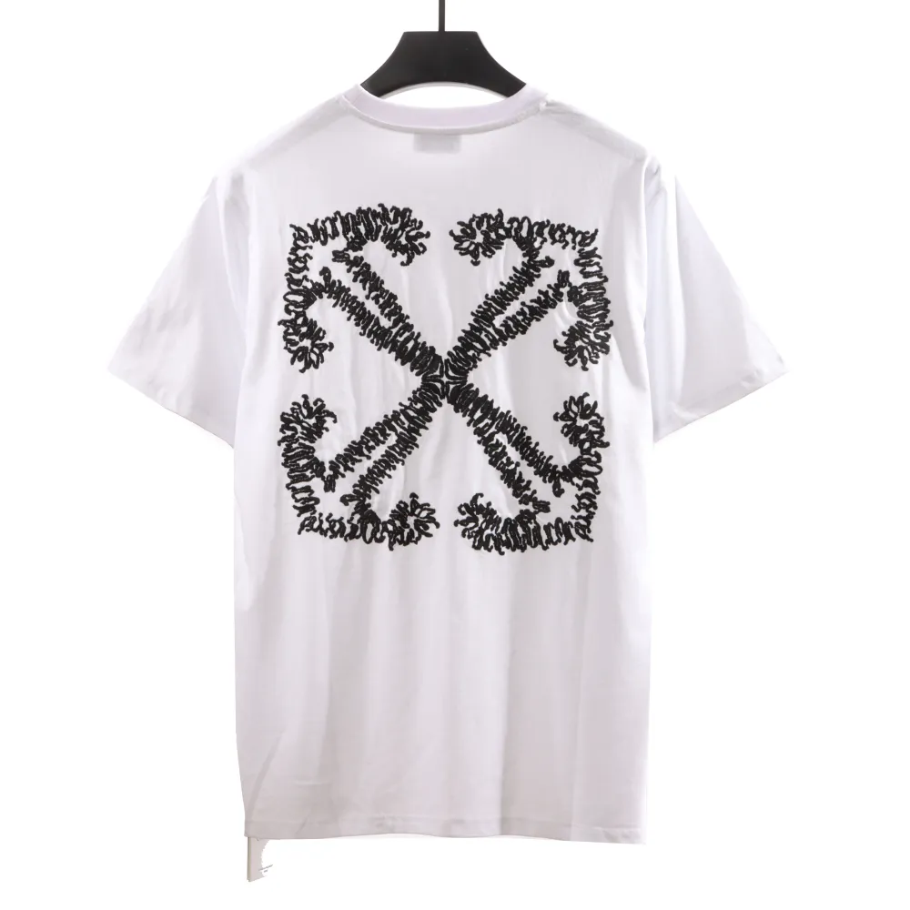 Off White Embroidered arrows T-Shirt 0543