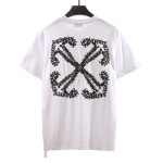 Off White Embroidered arrows T-Shirt 0543