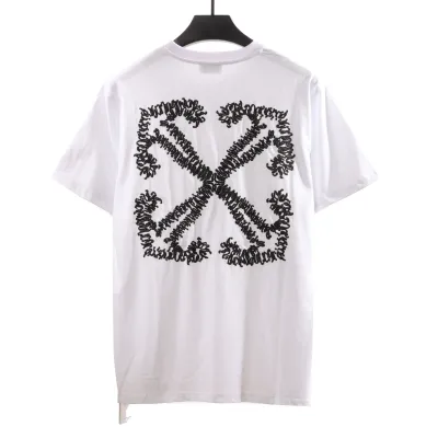 Off White Embroidered arrows T-Shirt 0543 02