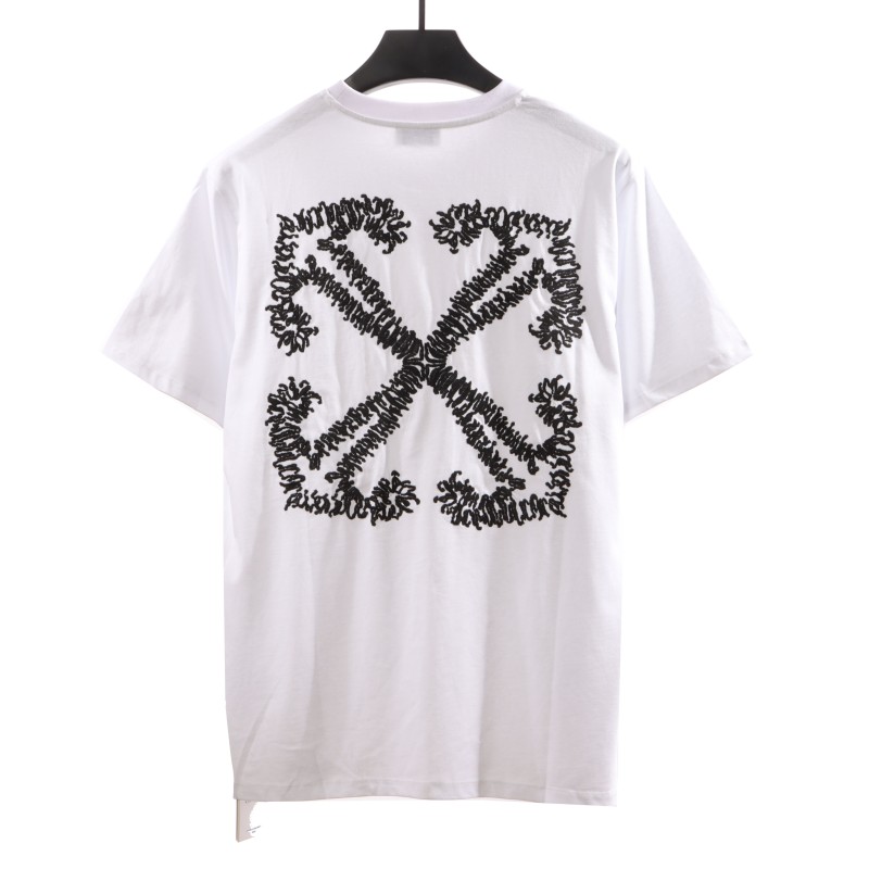 Off White Embroidered arrows T-Shirt 0543