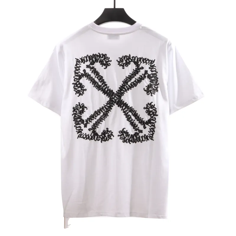 Off White Embroidered arrows T-Shirt 0543
