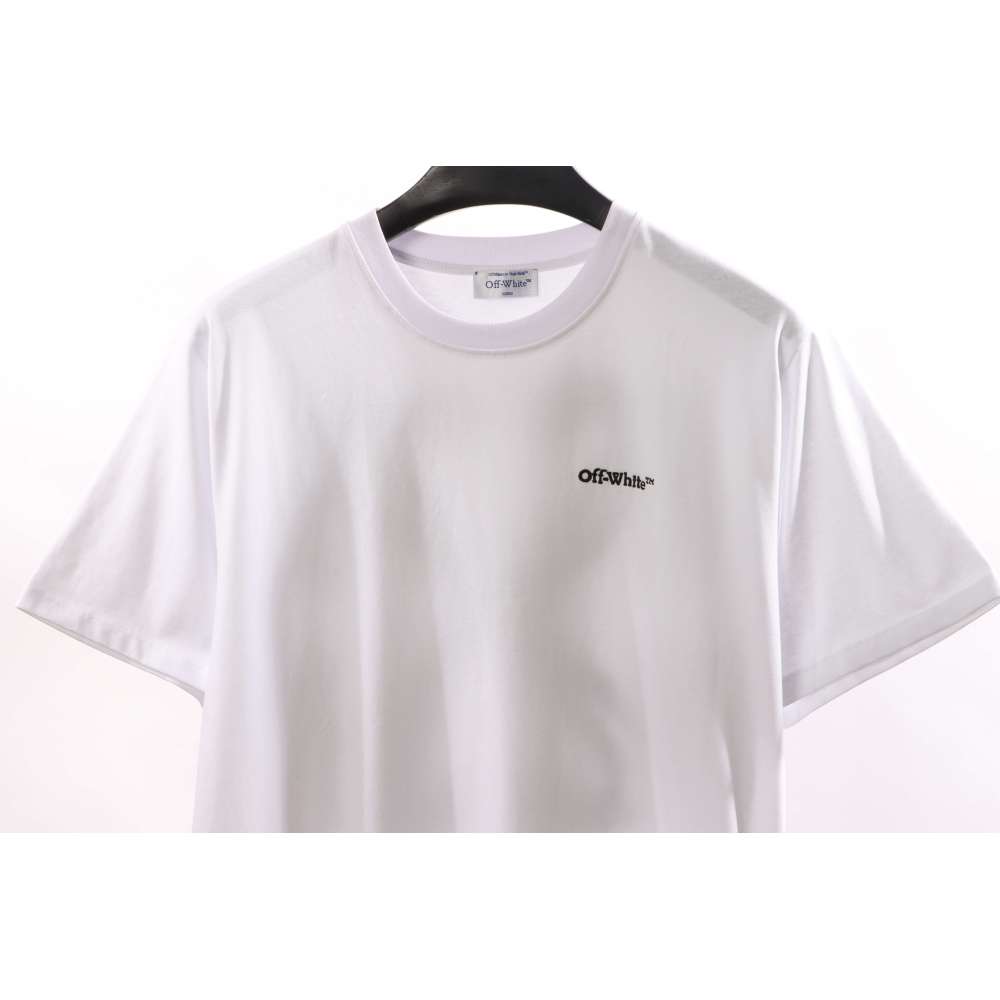 Off White Embroidered arrows T-Shirt 0543