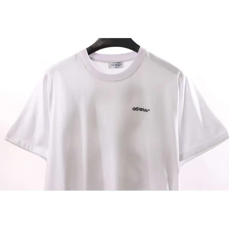 Off White Embroidered arrows T-Shirt 0543
