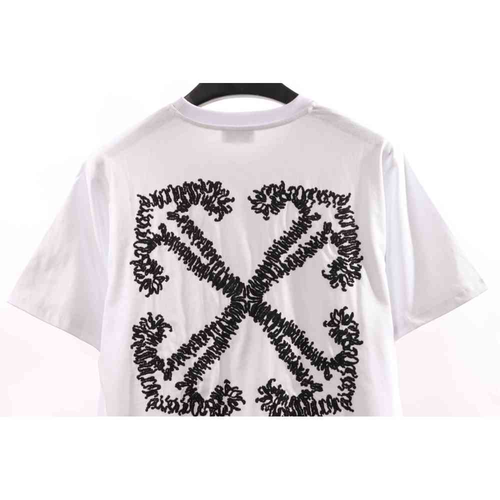 Off White Embroidered arrows T-Shirt 0543