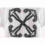 Off White Embroidered arrows T-Shirt 0543