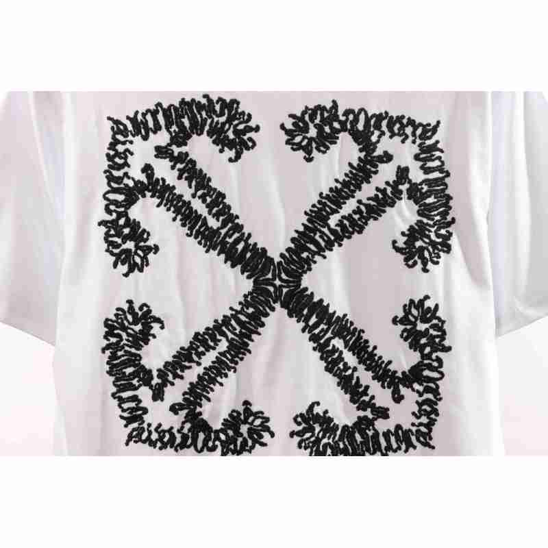 Off White Embroidered arrows T-Shirt 0543