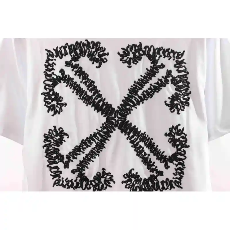 Off White Embroidered arrows T-Shirt 0543