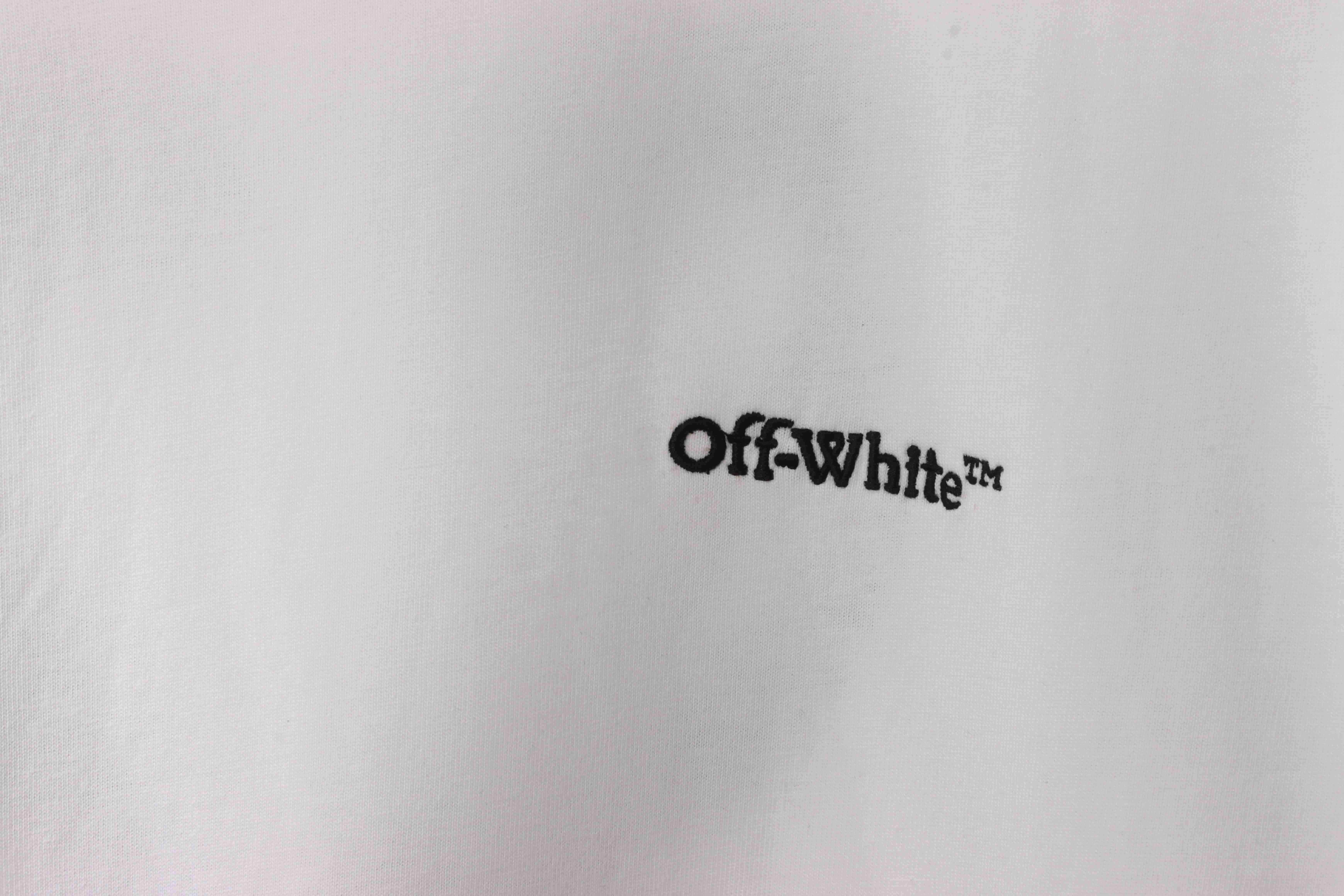 Off White Embroidered arrows T-Shirt 0543