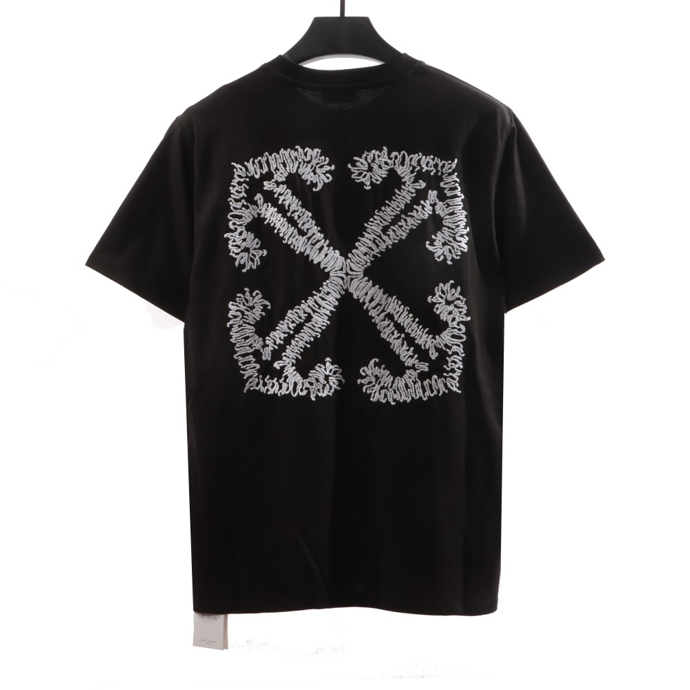 Off White Embroidered arrows T-Shirt 0543