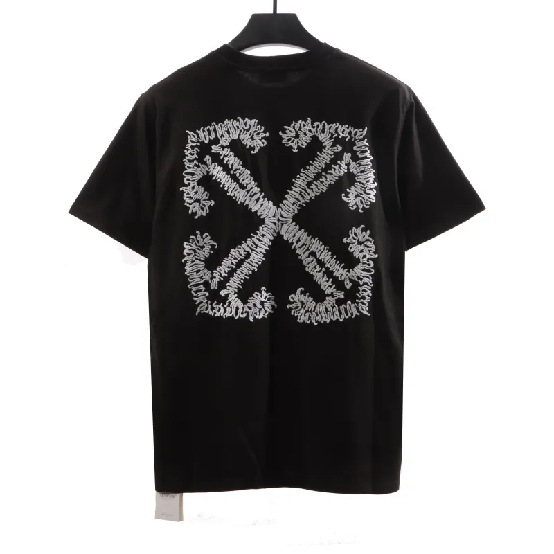 Off White Embroidered arrows T-Shirt 0543