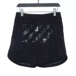 Off White Logo twill print shorts 0543