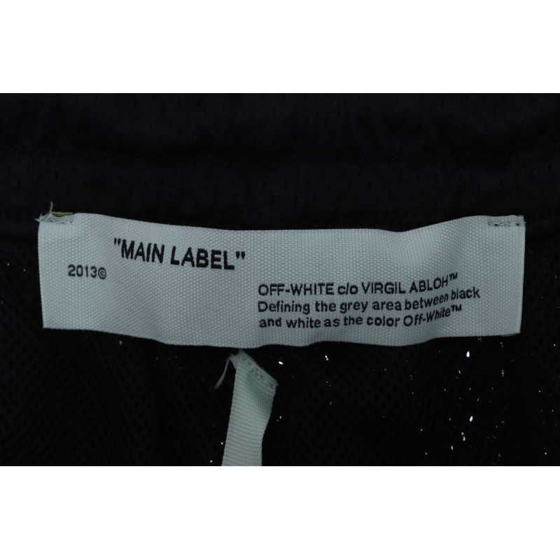Off White Logo twill print shorts 0543