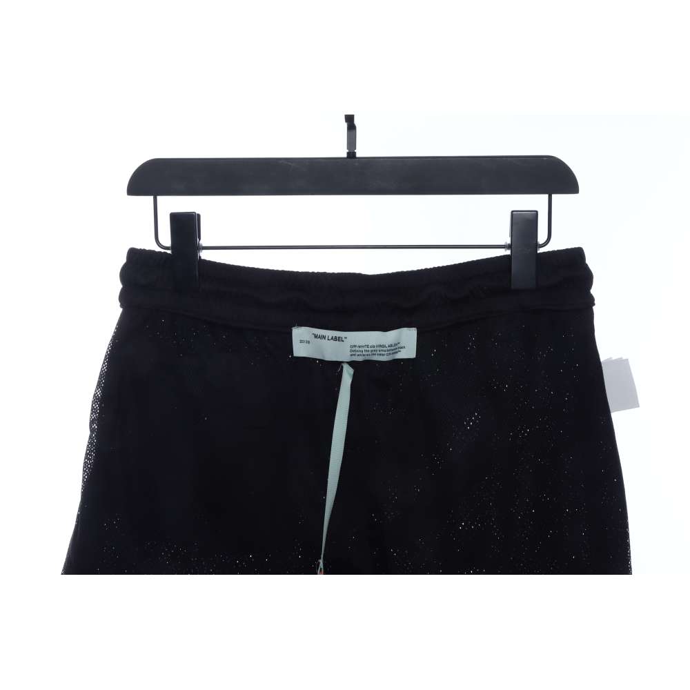 Off White Logo twill print shorts 0543