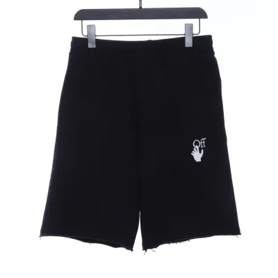 Off White Purple twill shorts 0543 01