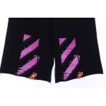 Off White Purple twill shorts 0543