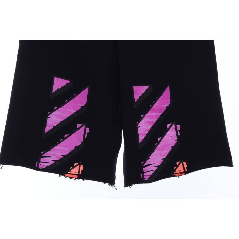 Off White Purple twill shorts 0543