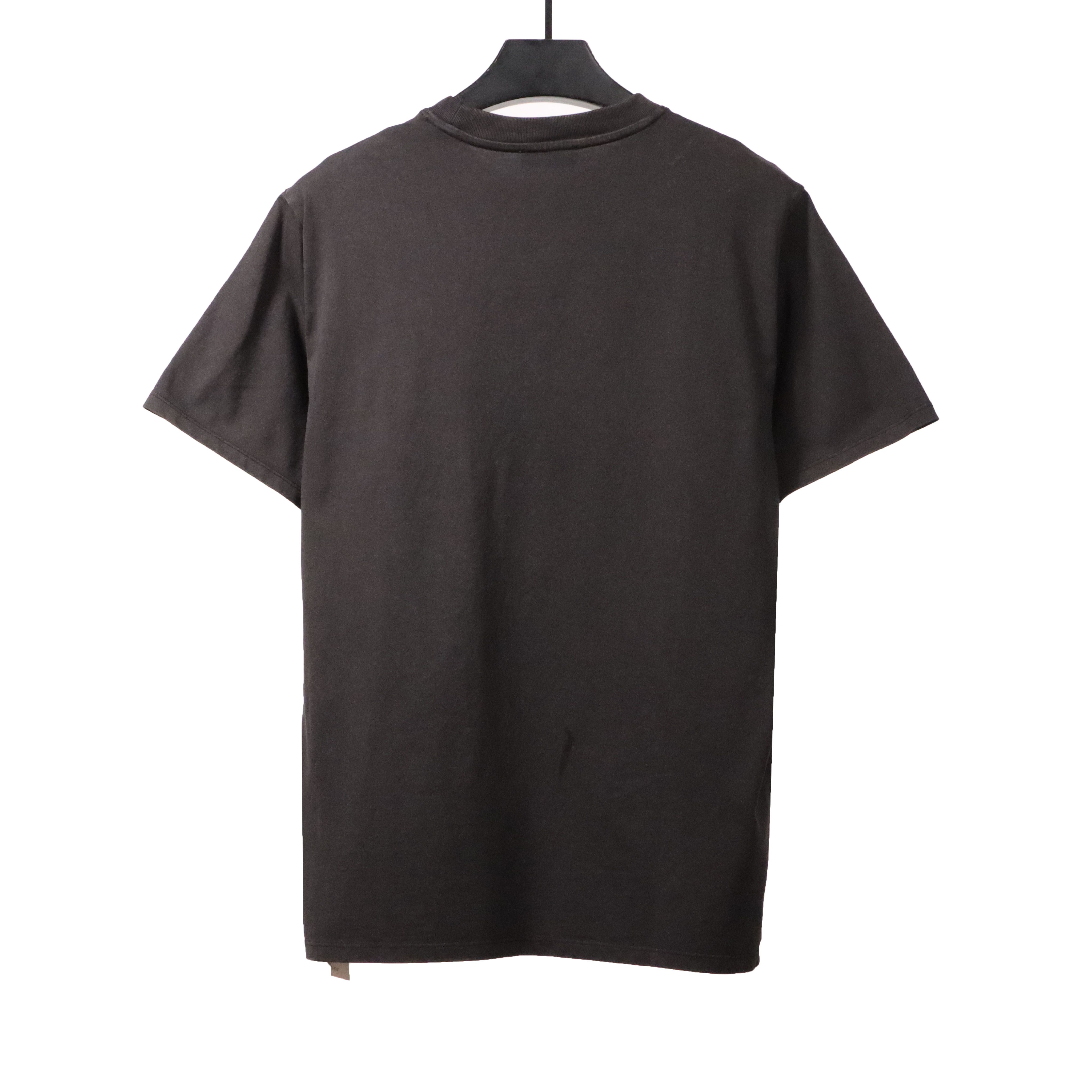 Off White Washed Blue Arrow T-Shirt 0543