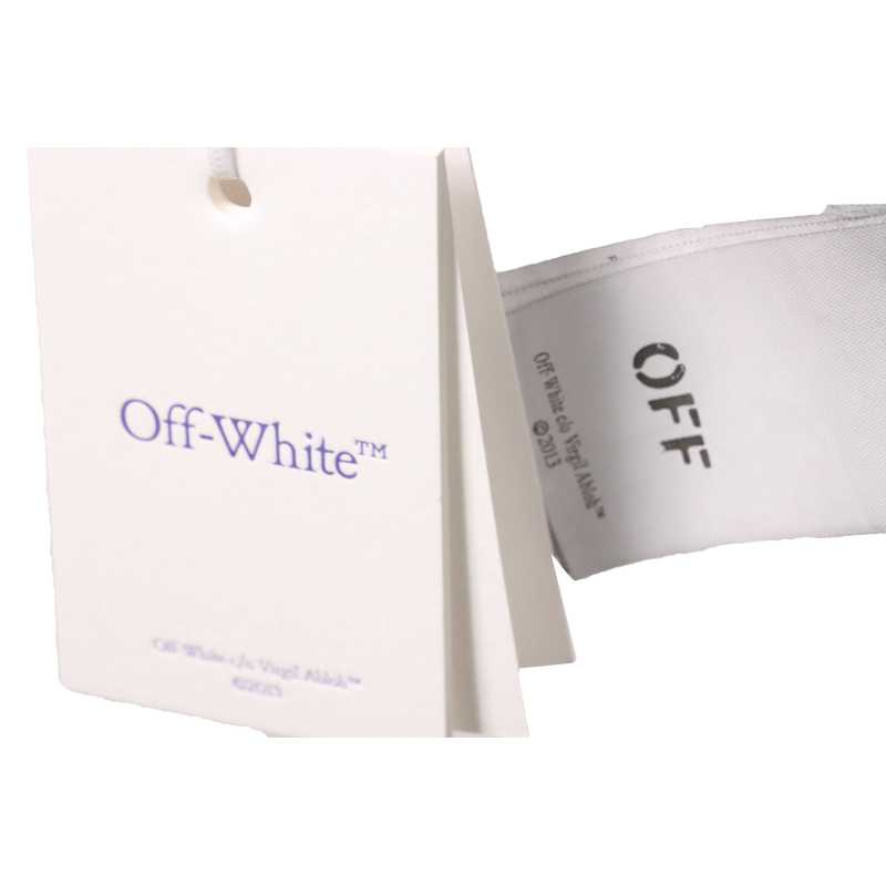 Off White Washed Blue Arrow T-Shirt 0543