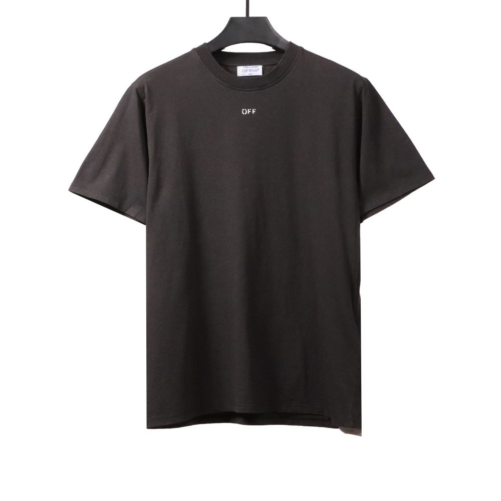 Off White Water-washed old man T-Shirt 0543