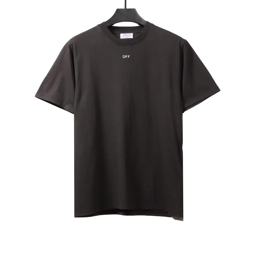 Off White Water-washed old man T-Shirt 0543