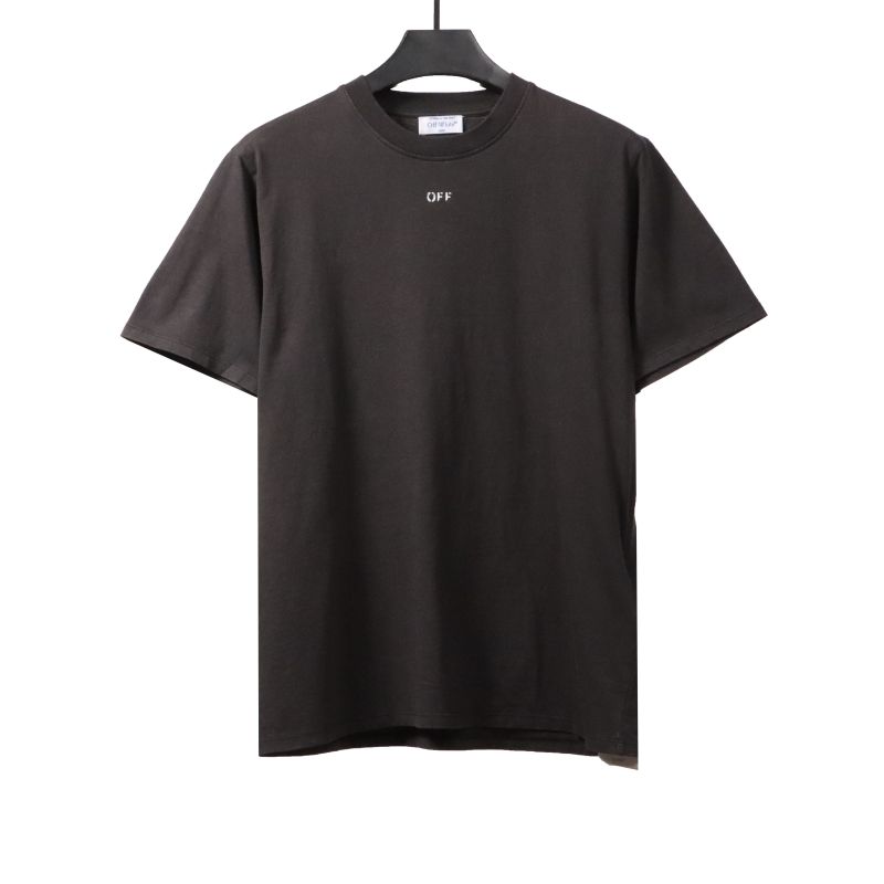 Off White Water-washed old man T-Shirt 0543