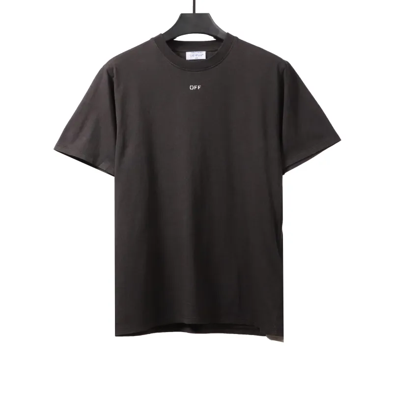 Off White Water-washed old man T-Shirt 0543