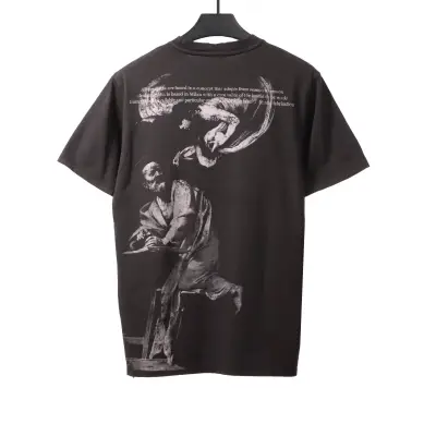 Off White Water-washed old man T-Shirt 0543 02
