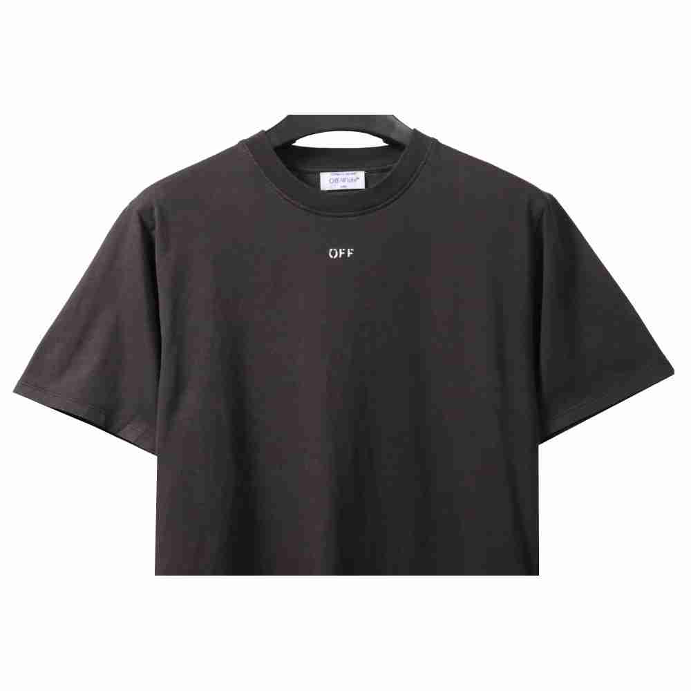 Off White Water-washed old man T-Shirt 0543