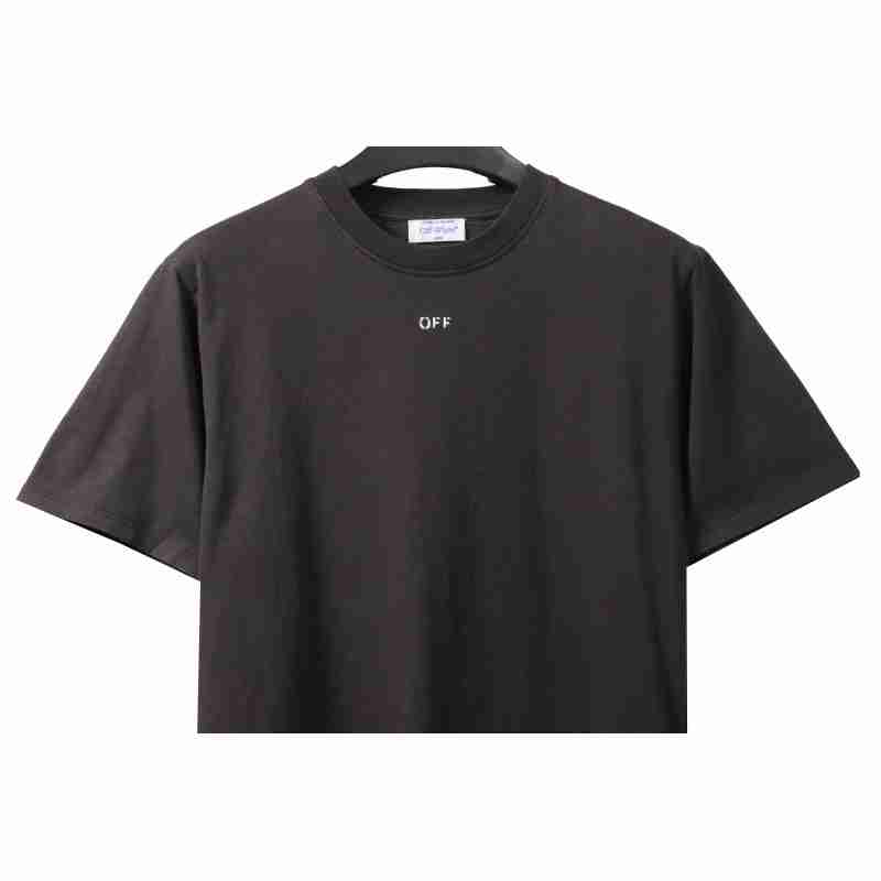 Off White Water-washed old man T-Shirt 0543