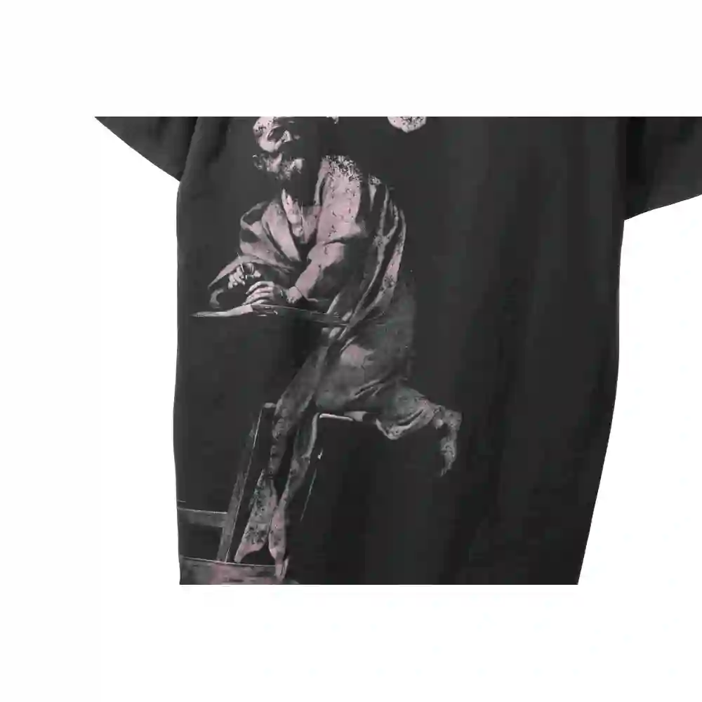 Off White Water-washed old man T-Shirt 0543
