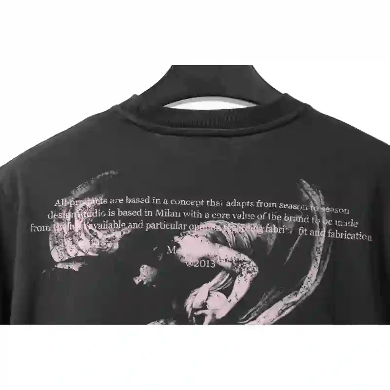 Off White Water-washed old man T-Shirt 0543